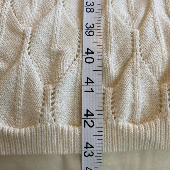 Midi Length Knit Dress Coverup in Ivory L - Picture 13 of 13